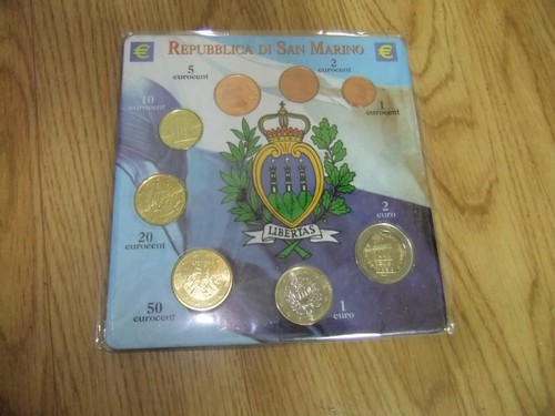 Euro münzen set san - münzen, marino