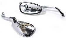 Motorrad Spiegel Set Chrom