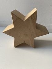 Holz Deko Stern Natur