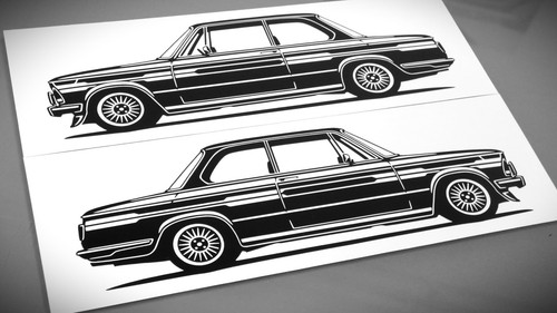 Bmw e10 alpina aufkleber - e10,