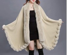 Cool&D Damen Poncho Cape Beige