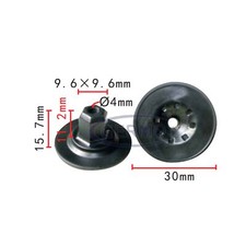 10 x WHT000713 Sechskant-Bundmutter Unterboden-Verkleidung  für VW Audi SEAT 