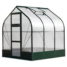 Gewächshaus Treibhaus Glashaus Frühbeet 190 x 190 x 205 cm