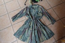 Italy Empire Tunika Kleid 46 48 EG NEU Erdtöne Folklore A-Form LAGENLOOK