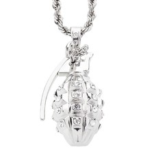 Iced Out Bling Hip Hop Kette - GRANATE