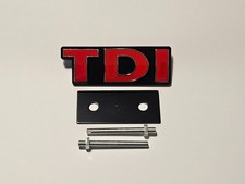 TDI Schriftzug Rot VW