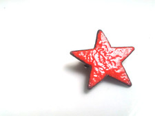 Emaille Anstecker Brosche Stern Mid Century 50er 60er 70er Handarbeit Vintage
