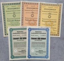 Histor. Wertpapiere - 5x DRESDEN   1928/41/43