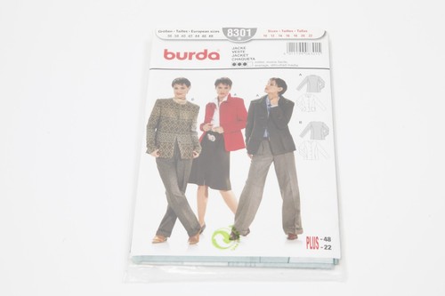 Schnittmuster burda 8301 - , jacke