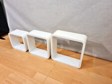 Wandregal-Set 'Cube' weiß 3-teilig