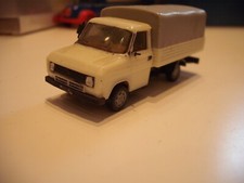 herpa Ford Transit Pritsche / Plane Neutral Grau- Weiß  HO 1:87
