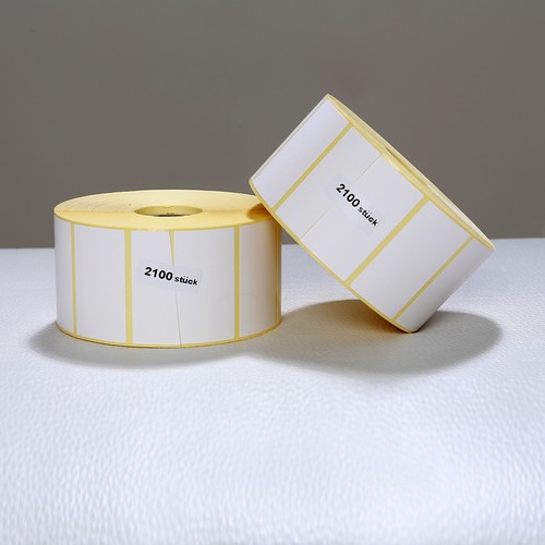 Rollen etiketten 57x32 mm - 12,