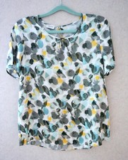 Gerry Weber Tunika  Bluse Hängerchen Hemd Gr 40 L Bunt Tupfen Viskose