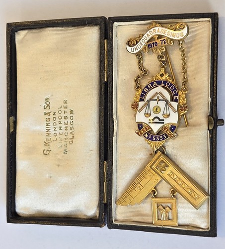 Masonic jewel silver - masonic, pm