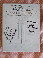 Game Of Thrones. Autogramm