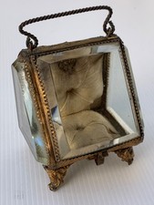 Antike französische Taschenuhr Aussteller Vitrine 19Jhd.