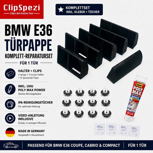 Bmw e36 türpappe komplettset - bmw,