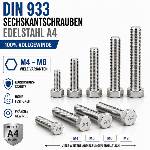 Sechskantschrauben din933 - sechskantschrauben,