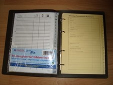 Telefonbuch Adressbuch Telefonregister A-Z Vintage Retro 36x24 cm Braun