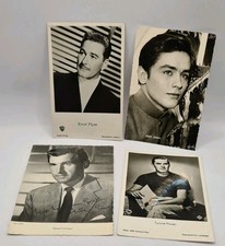 4 Autogrammkarten Druck Fotokarte Schauspieler Vintage 60er Postkarte
