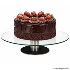 Tortenplatte auf Fuß Glas