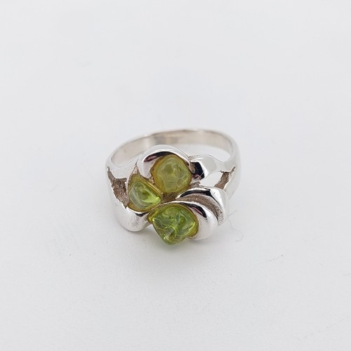 Sterling silber peridot ring - silber,