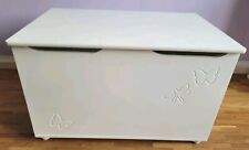 Kindertruhe weiß Schmetterling 80cm x 45cm x 45cm - Vertbaudet - gebraucht
