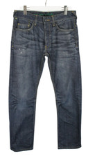 One Green Elephant Dover Herrenjeans W33/L34 Regular Fit Verblichen Gerippt
