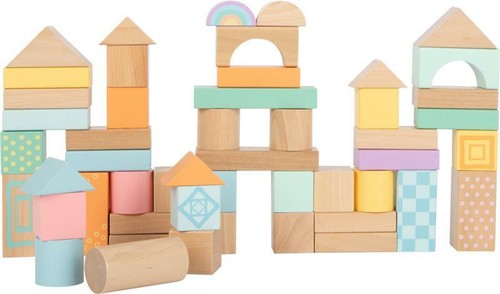 Holzbausteine pastell - holzbausteine,