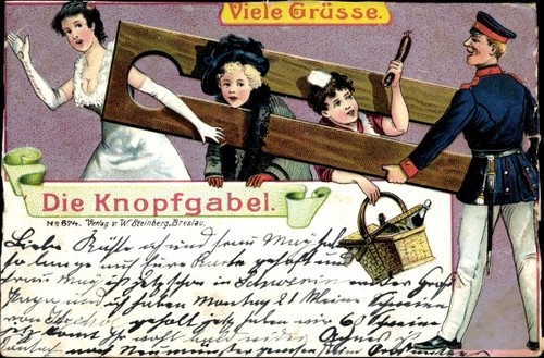 Litho die knopfgabel frauen - die,