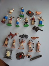Konvolut 23x Teile Safari Ltd Figuren Powhatan Indianer und John Smith & Siedler