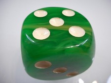 Vintage Bakelit DDR Würfel Grün Marmoriert Catalin 43,59 mm 99 g | Sammlerstück