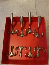 2 X V.C.R. Brev Italy Messing 4-er Set In Garderobenhaken Kleiderhaken