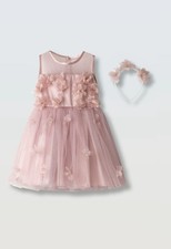 Mädchen Kleid Rosa Tüll
