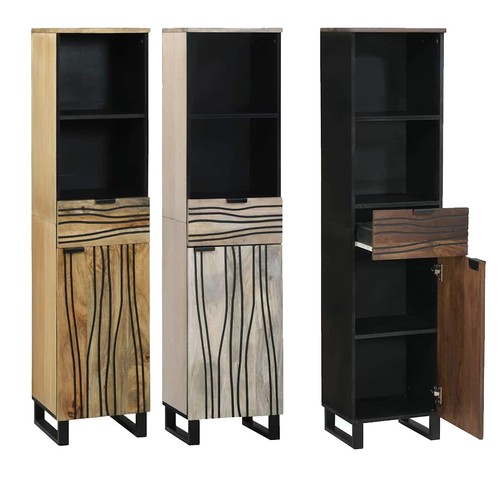 Vidaxl badezimmerschrank braun - badezimmerschrank,