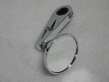 Chopper Zusatz Spiegel Chrom rund für Lenker mit 22 mm  25,4 mm passend
