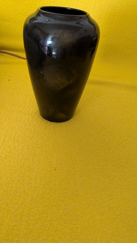 Vintage keramikvase schwarz - vintage,