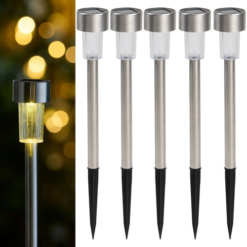 5er set led solarlampe - set,