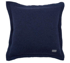 GANT Light Cable Knit Cushion 50x50 CM Yankee Blue Melange Wool Blend