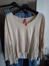 Ewa i Walla Tunika Bluse XL Schweden Cotton Linen Beige Braun Tan Senf Farbe 