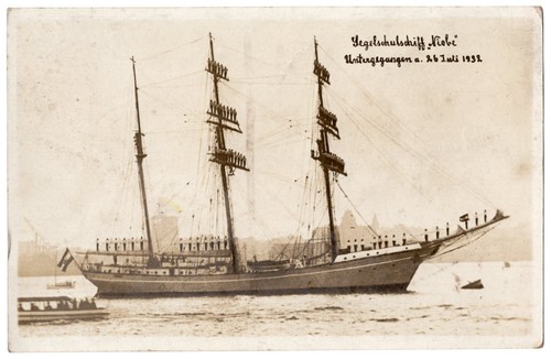 Segelschulschiff niobe - segelschulschiff, "niobe"