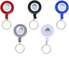 10 x Skipasshalter, Ausweishalter, Ausweisjojo, Skipassjojo, Yoyo Doming silber