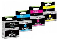 4 x ORIGINAL Tinte LEXMARK 100XL 105XL / Pinnacle Pro901 Platinum Pro905 Pro805