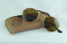 Excellent! Vintage Ray Ban USA B&L Outdoorsman 52 21 Round Aviator B15  W0921