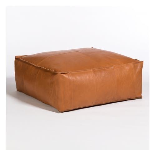 Marokkanischer leder ottomane - marokkanischer,