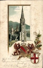 Präge Wappen Litho Freiburg im Breisgau, Münster - 4507499
