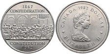 Kanada - Canada 1 Dollar 1982 - Confederation Constitution 1867 - X