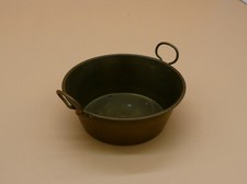 BLECH WASCHTROG MIT HENKEL SCHÜSSEL UM 1900 FÜR PUPPENKÜCHE