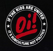 IF THE KIDS ARE UNITED Patch / Aufnäher Neu Punk Oi Punkrock Skinhead Subculture
