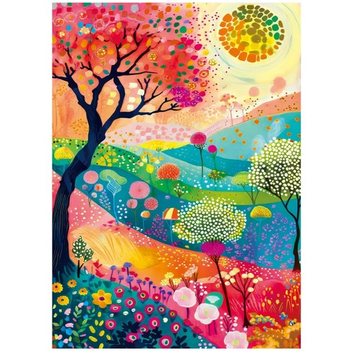 Puzzle 1000 teile herbstfarben - 1000,